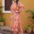 Plus Size Multi Printed Straight Kurta Trousers Set