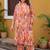 Plus Size Multi Printed Straight Kurta Trousers Set