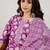 Floral Printed Gotta Patti Pure Cotton Straight Kurta with Trouser & Dupatta