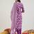 Floral Printed Gotta Patti Pure Cotton Straight Kurta with Trouser & Dupatta
