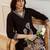 Women Embroidered Regular Beads and Stones Kurta with Trousers