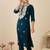 Women Floral Embroidered Regular Thread Work Kurta with Trousers