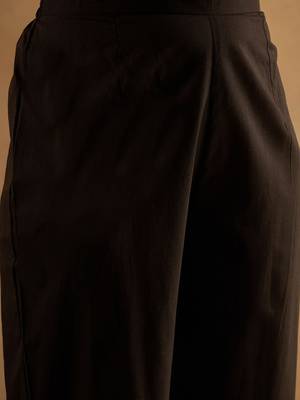 Floral Printed Angrakha Pure Cotton A-Line Kurta With Trousers & Dupatta 4