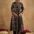 Floral Printed Angrakha Pure Cotton A-Line Kurta With Trousers & Dupatta