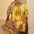 Ethnic Motifs Printed V-Neck Pure Cotton Straight Kurta With Trousers & Dupatta