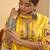 Ethnic Motifs Printed V-Neck Pure Cotton Straight Kurta With Trousers & Dupatta