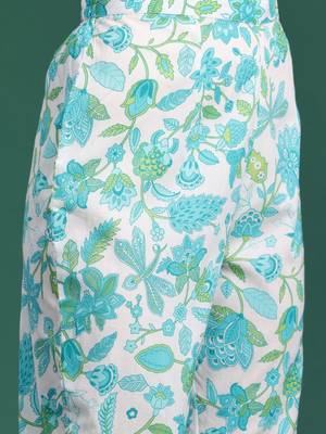 Women Floral Printed Regular Pure Cotton Kurta Set 4
