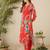 Women Floral Printed Pure Cotton Kurta with Trousers