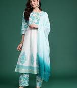 Women Floral Printed Regular Pure Cotton Kurta Set
