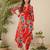 Women Floral Printed Pure Cotton Kurta with Trousers