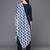 Geometric Yoke Design Keyhole Neck Straight Kurta With Trousers & Dupatta