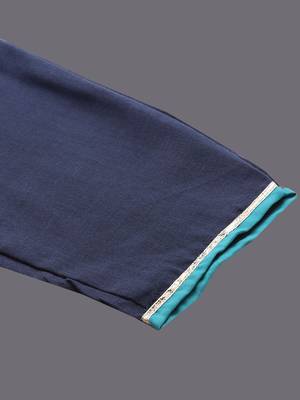 Geometric Yoke Design Keyhole Neck Straight Kurta With Trousers & Dupatta 7