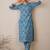 Floral Printed Pure Cotton V-Neck Straight Kurta With Trousers