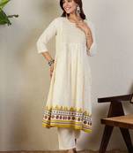 Women Ethnic Motifs Printed Empire Kurta with Trousers
