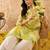 Floral Printed Straight Kurta with Trousers