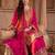 Women Ethnic Motifs Embroidered Panelled Thread Work Kurta with Palazzos & With Dupatta