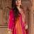 Women Ethnic Motifs Embroidered Panelled Thread Work Kurta with Palazzos & With Dupatta