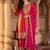 Women Ethnic Motifs Embroidered Panelled Thread Work Kurta with Palazzos & With Dupatta