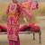Women Ethnic Motifs Printed Regular Thread Work Pure Cotton Kurta with Trousers & With Dupatta