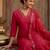 Women V-Neck Mirror Work Kurta with Trousers & Dupatta