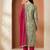 Women Bandhani Printed Regular Thread Work Pure Cotton Kurta with Trousers & With Dupatta