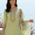 Women Floral Embroidered Regular Thread Work Pure Cotton Kurta with Trousers & With Dupatta