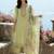 Women Floral Embroidered Regular Thread Work Pure Cotton Kurta with Trousers & With Dupatta