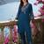 Women Floral Embroidered Regular Thread Work Kurta with Palazzos