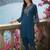 Women Floral Embroidered Regular Thread Work Kurta with Palazzos