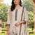 Women Floral Printed Regular Thread Work Linen Kurta with Trousers & With Dupatta