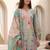 Women Floral Printed Regular Linen Kurta with Trousers & With Dupatta