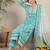 Women Floral Printed Regular Mirror Work Pure Cotton Kurta with Trousers & With Dupatta