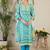 Women Floral Printed Regular Mirror Work Pure Cotton Kurta with Trousers & With Dupatta