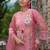Women Floral Printed Regular Thread Work Linen Kurta with Trousers & With Dupatta