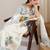Women Floral Printed Empire Pure Cotton Kurta with Palazzos & With Dupatta