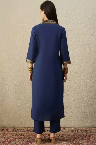 Women Ethnic Motifs Regular Kurta with Trousers