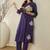 Women Ethnic Motifs Embroidered Panelled Thread Work Pure Cotton Kurta with Trousers