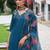 Women Floral Embroidered Regular Thread Work Liva Kurta with Trousers & With Dupatta