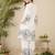 Women Floral Printed Pleated Thread Work Pure Cotton Kurta with Trousers