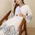 Women Floral Printed Pleated Thread Work Pure Cotton Kurta with Trousers
