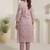 Women Floral Embroidered Regular Thread Work Pure Cotton Kurta with Trousers & With Dupatta