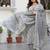Floral Printed Square Neck Pure Cotton Straight Kurta With Trousers & Dupatta