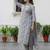 Floral Printed Square Neck Pure Cotton Straight Kurta With Trousers & Dupatta