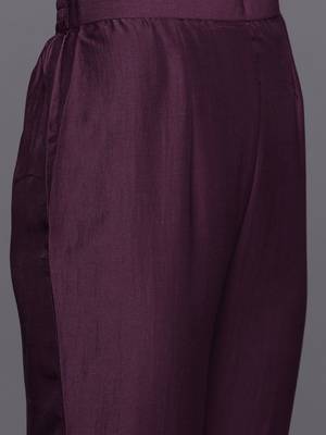 Floral Embroidered Regular Thread Work Kurta with Trousers & With Dupatta 3