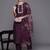Floral Embroidered Regular Thread Work Kurta with Trousers & With Dupatta