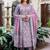 Floral Printed Panelled V-Neck Pure Cotton Kurta With Trousers & Dupatta