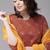 Red Foil Print Straight Cotton Kurta With Palazzo & Dupatta