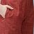 Red Foil Print Straight Cotton Kurta With Palazzo & Dupatta