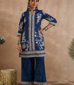 Women Floral Printed Kurta with Palazzos