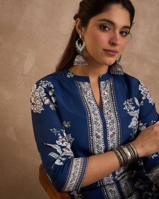 Women Floral Printed Kurta with Palazzos 2